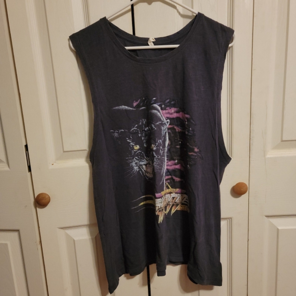 Large Spell and The Gypsy Collective Zeppelin Panther Tank HTF RARE Vintage GUC